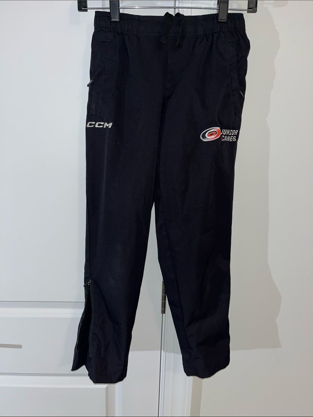 Junior Hurricanes Black CCM Team NHL Training Roller hockey pants sweatpants M